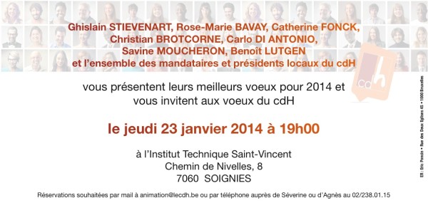 INVIT VOEUX 23 JANVIER 19H00 SOIGNIES